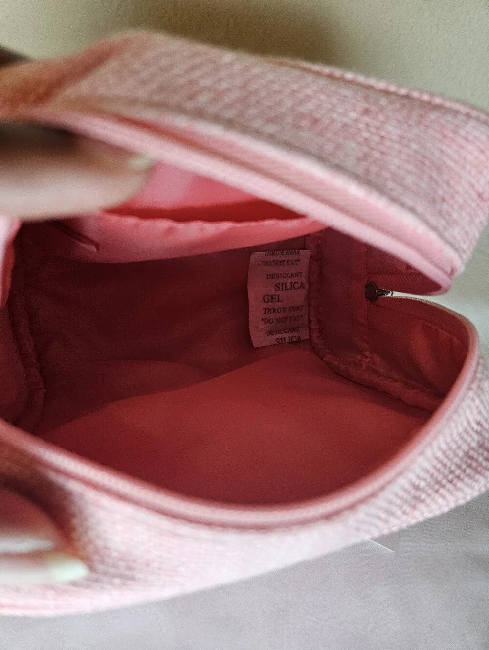 Clinique x Drawbertson Pink Floral Makeup Pouch NWT